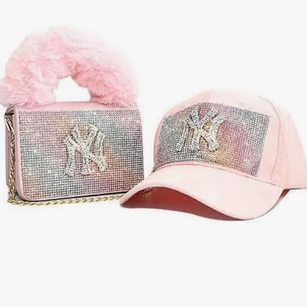 NY Bling cap and matching handbag
